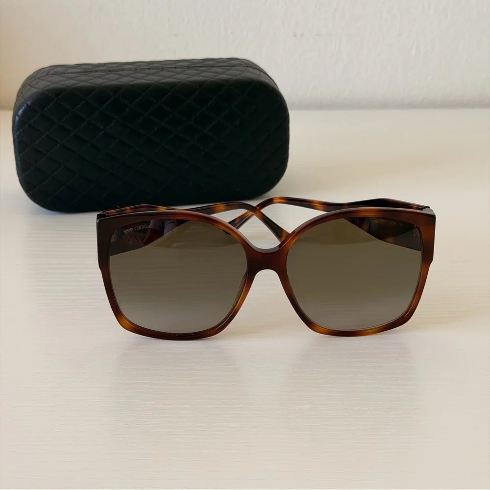 New! Jimmy Choo Elegant Brown Sunglasses, Noemi/S 086HA, Authentic